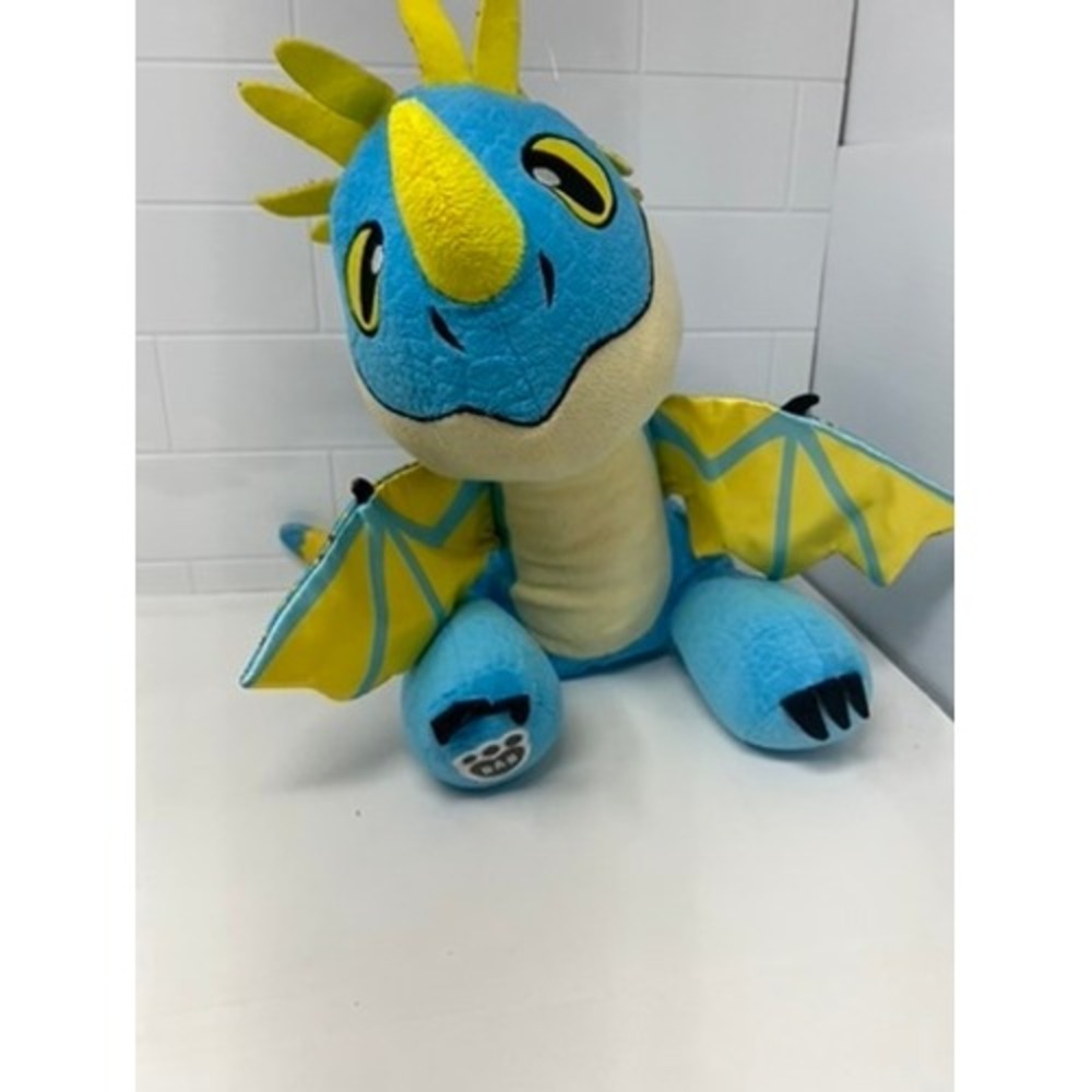 Build-A-Bear How to Train Your Dragon Stormfly Deadly Nadder Blue‎ Plush Toy